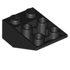 LEGO® los onderdeel Dakpan Omgekeerd in kleur Zwart 2752