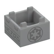 LEGO® Container met Motief Licht Blauwachtig Grijs 2821pb01