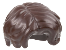 Plaatje in Gallery viewer laden, LEGO® los onderdeel Haar in kleur Donker Bruin 3277