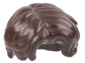 LEGO® los onderdeel Haar in kleur Donker Bruin 3277