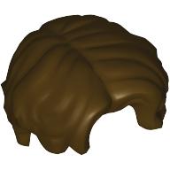 Plaatje in Gallery viewer laden, LEGO® los onderdeel Haar in kleur Donker Bruin 3277