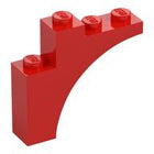 LEGO® los onderdeel Steen Boog in kleur Rood 80543