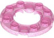 LEGO® Plaat Rond Satijn Doorschijnend Donkerroze 11833