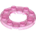 LEGO® Plaat Rond Satijn Doorschijnend Donkerroze 11833