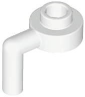 LEGO® los onderdeel Plaat Rond in kleur Wit 3661