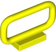 LEGO® los onderdeel Staaf in kleur Neon geel 6187