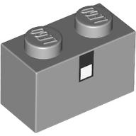Plaatje in Gallery viewer laden, LEGO® Steen met Motief Licht Blauwachtig Grijs 3004pb183