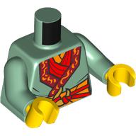 LEGO® los onderdeel Lijf met Motief Zandgroen 973pb5235c01