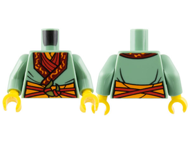 LEGO® los onderdeel Lijf met Motief Zandgroen 973pb5235c01