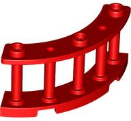LEGO® los onderdeel Hek in kleur Rood 21229