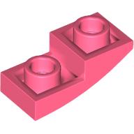 LEGO® los onderdeel Dakpan Gebogen in kleur Koraal 24201