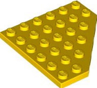 LEGO® los onderdeel Wig Plaat in kleur Geel 6106