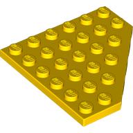 Plaatje in Gallery viewer laden, LEGO® los onderdeel Wig Plaat in kleur Geel 6106