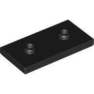 LEGO® los onderdeel Plaat Aangepast in kleur Zwart 65509
