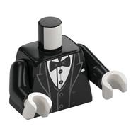 Plaatje in Gallery viewer laden, LEGO® los onderdeel Lijf met Motief Zwart 973pb5311c01