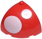 LEGO® los onderdeel Steen Rond met Motief Rood 49612pb02