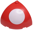 LEGO® los onderdeel Steen Rond met Motief Rood 49612pb01