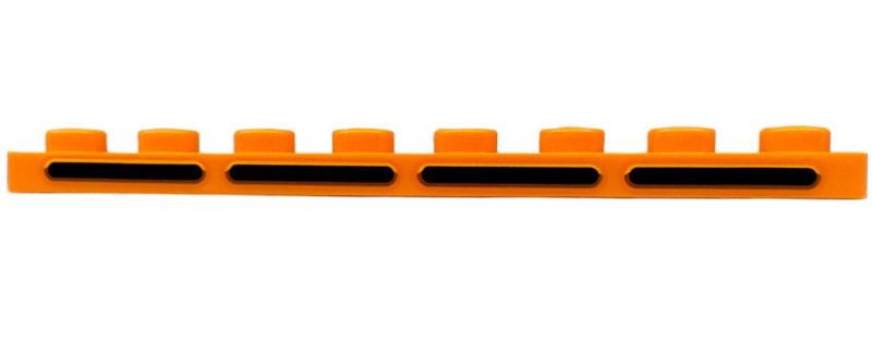 LEGO® los onderdeel Plaat met Motief Oranje 3460pb01