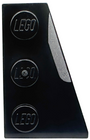 LEGO® los onderdeel Wig Plaat met Motief Zwart 43722pb04