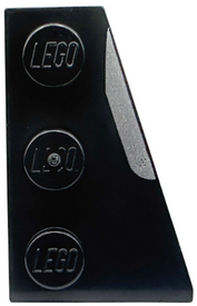 LEGO® los onderdeel Wig Plaat met Motief Zwart 43722pb04