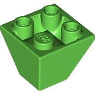 LEGO® los onderdeel Dakpan Omgekeerd in kleur Fel Groen 3676
