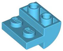 LEGO® los onderdeel Dakpan Gebogen Medium Azuurblauw 1750