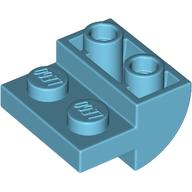 LEGO® los onderdeel Dakpan Gebogen Medium Azuurblauw 1750