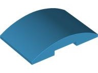 LEGO® los onderdeel Dakpan Gebogen Donker Azuurblauw 78522