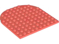 LEGO® los onderdeel Plaat Rond in kleur Koraal 80031