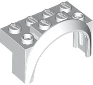 LEGO® los onderdeel Spatbord in kleur Wit 3387