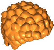 LEGO® los onderdeel Haar in kleur Oranje 36060