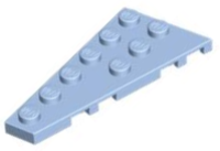 LEGO® los onderdeel Wig Plaat Helder Lichtblauw 54384