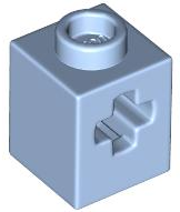 Plaatje in Gallery viewer laden, LEGO® los onderdeel Technische Steen Helder Lichtblauw 73230