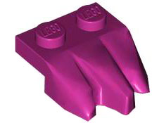 LEGO® los onderdeel Plaat Aangepast in kleur Magenta 27261
