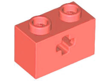 Plaatje in Gallery viewer laden, LEGO® los onderdeel Technische Steen in kleur Koraal 32064