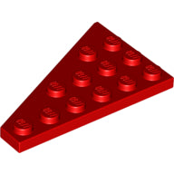 Plaatje in Gallery viewer laden, LEGO® los onderdeel Wig Plaat in kleur Rood 48205