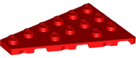 LEGO® los onderdeel Wig Plaat in kleur Rood 48208