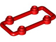 Plaatje in Gallery viewer laden, LEGO® los onderdeel Staaf in kleur Rood 23444