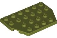 Plaatje in Gallery viewer laden, LEGO® los onderdeel Wig Plaat in kleur Olijfgroen 32059