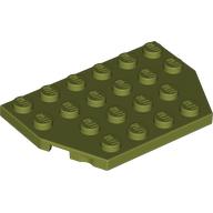 Plaatje in Gallery viewer laden, LEGO® los onderdeel Wig Plaat in kleur Olijfgroen 32059