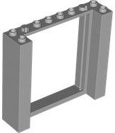 Plaatje in Gallery viewer laden, LEGO® los onderdeel Deurkozijn Licht Blauwachtig Grijs 80400