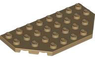 LEGO® los onderdeel Wig Plaat Donker Geelbruin 68297