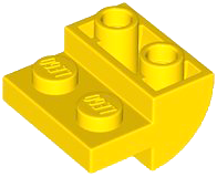 LEGO® los onderdeel Dakpan Gebogen Omgekeerd Geel 1750