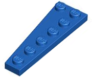 LEGO® los onderdeel Wig Plaat in kleur Blauw 78444