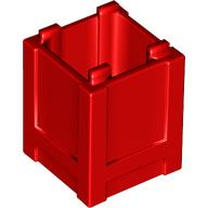 Plaatje in Gallery viewer laden, LEGO® los onderdeel Container in kleur Rood 61780