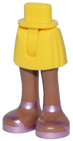 LEGO® los onderdeel Benen in kleur Geel 35216ac00pb011