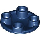 LEGO® los onderdeel Plaat Rond in kleur Donkerblauw 2654
