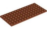 Plaatje in Gallery viewer laden, LEGO® los onderdeel Plaat Algemeen Donker Oranje 3456