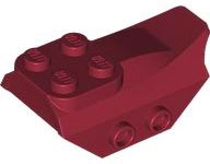 LEGO® los onderdeel Dakpan Gebogen in kleur Donkerrood 79897