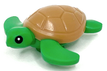 Plaatje in Gallery viewer laden, LEGO® los onderdeel Waterdier in kleur Fel Groen 67040pb01